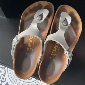 women’s silver birkentocks